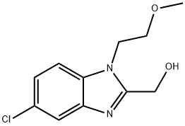 [5-Chloro-1-(2-methoxy-ethyl)-1H-benzoimidazol-2-yl]-methanol Structure