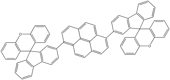 1,6-di(spiro[fluorene-9,9'-xanthen]-2-yl)pyrene Structure