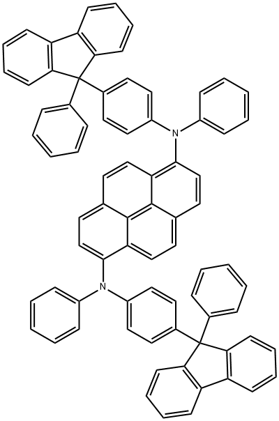 1,6-Pyrenediamine,N1,N6-diphenyl-N1,N6-bis[4-(9-phenyl-9H-fluoren-9-yl)phenyl]- Struktur