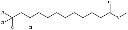 Dodecanoic acid, 10,12,12,12-tetrachloro-, methyl ester Structure