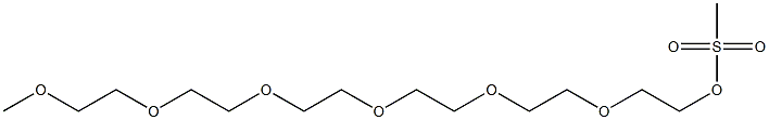 2,5,8,11,14,17-Hexaoxanonadecan-19-ol, methanesulfonate Structure