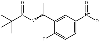 N(E),N-(1-(2-氟-5-硝基苯)亚乙基)-2-甲基丙烷-2-亚磺酰胺, 1311388-01-8, 结构式
