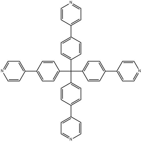 Tetrakis[4-(4-phenylphenyl)pyridine]methane Structure