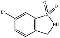 1,2-Benzisothiazole, 6-Bromo-2,3-Dihydro-, 1,1-Dioxide Structure