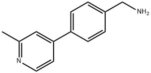 [4-(2-methylpyridin-4-yl)phenyl]methanamine Structure