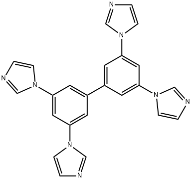 3,3',5,5'-tetra(1H-imidazol-1-yl)-1,1'-biphenyl Structure