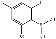 Boronic acid, B-(2-chloro-4,6-difluorophenyl)- Structure