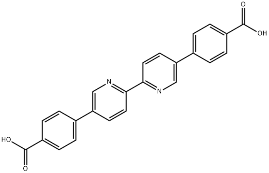 Benzoic acid,4,4'-[2,2'-bipyridine]-5,5'-diylbis- Structure