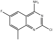 2-chloro-6-fluoro-8-methylquinazolin-4-amine Structure