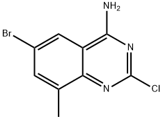 6-bromo-2-chloro-8-methylquinazolin-4-amine Structure