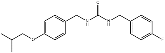 1-(4-fluorobenzyl)-3-(4-isobutoxybenzyl)urea Structure