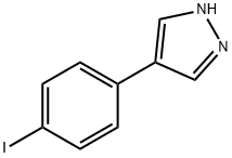 4-(4-碘苯基)-1H-吡唑, 1399654-06-8, 结构式