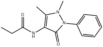 N-(1,5-dimethyl-3-oxo-2-phenyl-2,3-dihydro-1H-pyrazol-4-yl)propionamide Structure