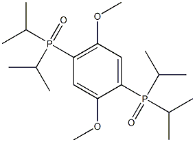 (2,5-二甲氧基-1,4-亚苯基)双(二异丙基氧化膦) 结构式