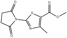 2-(2,5-二氧代吡咯烷-1-基)-4-甲基噻唑-5-羧酸酯甲酯 结构式