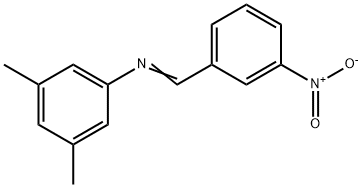 (3,5-dimethylphenyl)(3-nitrobenzylidene)amine Structure