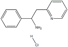 1-phenyl-2-(pyridin-2-yl)ethanamine hydrochloride 结构式