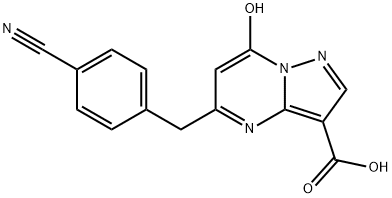 5-(4-cyanobenzyl)-7-hydroxypyrazolo[1,5-a]pyrimidine-3-carboxylic acid Structure