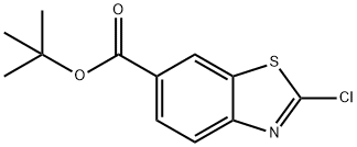 2-Chloro-benzothiazole-6-carboxylic acid tert-butyl ester 结构式