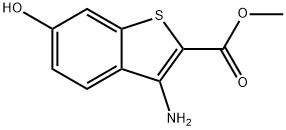 3-Amino-6-hydroxy-benzo[b]thiophene-2-carboxylic acid methyl ester 结构式