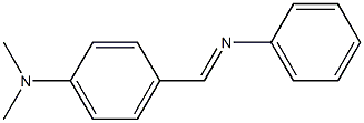 Benzenamine, N,N-dimethyl-4-[(E)-(phenylimino)methyl]- Structure