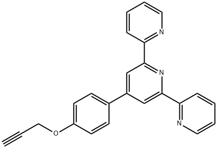 4'-(4-(丙-2-炔-1-基氧基)苯基)-2,2':6',2''-三联吡啶 结构式
