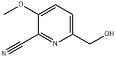 6-(羟甲基)-3-甲氧基吡啶-2-甲腈 结构式