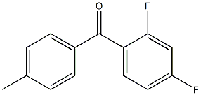 (2,4-difluorophenyl)-(4-methylphenyl)methanone Structure