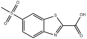 6-methanesulfonyl-1,3-benzothiazole-2-carboxylic acid Structure