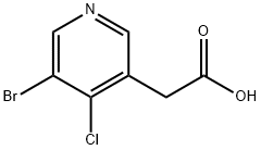 2-(5-bromo-4-chloropyridin-3-yl)acetic acid Structure
