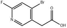 2-(4-bromo-6-fluoropyridin-3-yl)acetic acid Structure