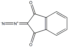 1,3-Indandione, 2-diazo- Struktur