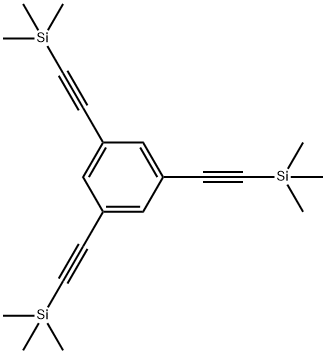 1,3,5-tris((trimethylsilyl)ethynyl)benzene 结构式