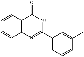 2-(3-甲基苯基)喹唑啉-4-醇 结构式