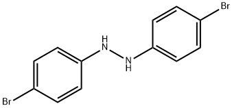 1,2-ビス(4-ブロモフェニル)ヒドラジン 化学構造式