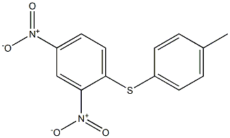 Benzene,1-[(4-methylphenyl)thio]-2,4-dinitro- Struktur