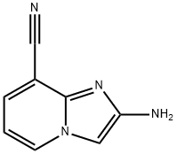 2-Aminoimidazo[1,2-a]pyridine-8-carbonitrile Struktur
