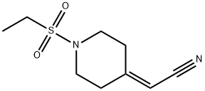 2-[1-(ethanesulfonyl)piperidin-4-ylidene]acetonitrile 结构式
