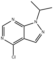 4-クロロ-1-イソプロピル-1H-ピラゾロ[3,4-D]ピリミジン 化学構造式