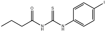 N-{[(4-iodophenyl)amino]carbonothioyl}butanamide Struktur