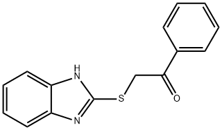 2-((1H-benzo[d]imidazol-2-yl)thio)-1-phenylethan-1-one Struktur