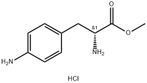 D-4-氨基苯丙氨酸甲酯盐酸盐, 240429-07-6, 结构式