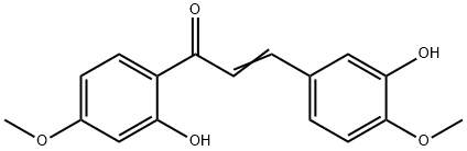 3,2'-Dihydroxy-4,4'-dimethoxychalcone Struktur