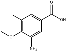3-Amino-5-iodo-4-methoxy-benzoic acid 结构式