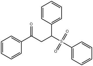 3-Benzenesulfonyl-1,3-diphenyl-propan-1-one Struktur