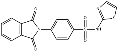 4-(1,3-dioxoisoindolin-2-yl)-N-(thiazol-2-yl)benzenesulfonamide Struktur