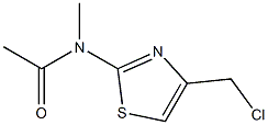 N-[4-(氯甲基)-1,3-噻唑-2-基]-N-甲基乙酰胺 结构式