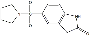 2H-Indol-2-one, 1,3-dihydro-5-(1-pyrrolidinylsulfonyl)- 结构式