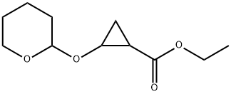 ETHYL 2-((TETRAHYDRO-2H-PYRAN-2-YL)OXY)CYCLOPROPANE-1-CARBOXYLATE Structure