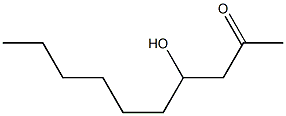 2-Decanone, 4-hydroxy- Struktur